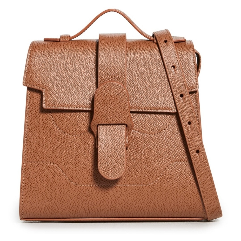 NWT Senreve Alunna convertible bag in Chestnut pebbled leather